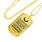 Life Living In Righteousness Necklace Stainless Steel or 18k Gold Dog Tag 24" Chain-Express Your Love Gifts