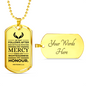 Life Living In Righteousness Necklace Stainless Steel or 18k Gold Dog Tag 24" Chain-Express Your Love Gifts