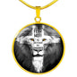 Lion Of Judah Revelation 5:5 Circle Necklace 18k Gold 18-22" - Express Your Love Gifts