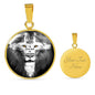 Lion Of Judah Revelation 5:5 Circle Necklace 18k Gold 18-22" - Express Your Love Gifts