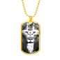 Lion Of Judah Revelation 5:5 Necklace Stainless Steel or 18k Gold Dog Tag 24" Chain - Express Your Love Gifts