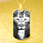 Lion Of Judah Revelation 5:5 Necklace Stainless Steel or 18k Gold Dog Tag 24" Chain - Express Your Love Gifts