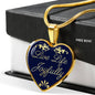 Live Life Joyfully Inspirational Necklace Stainless Steel or 18k Gold Heart Pendant 18-22'' - Express Your Love Gifts