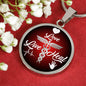 Live Love Heal Necklace Nurse Gift Circle Pendant Stainless Steel or 18k Gold 18-22" - Express Your Love Gifts
