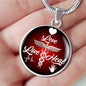 Live Love Heal Necklace Nurse Gift Circle Pendant Stainless Steel or 18k Gold 18-22" - Express Your Love Gifts