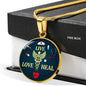 Live Love Heal Nurse Circle Necklace Stainless Steel or 18k Gold 18-22" - Express Your Love Gifts