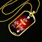 Live Love Heal Nurse Necklace Stainless Steel or 18k Gold Dog Tag 24" - Express Your Love Gifts