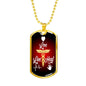 Live Love Heal Nurse Necklace Stainless Steel or 18k Gold Dog Tag 24" - Express Your Love Gifts