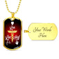 Live Love Heal Nurse Necklace Stainless Steel or 18k Gold Dog Tag 24" - Express Your Love Gifts
