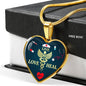 Live Love Heal Nurse Necklace Stainless Steel or 18k Gold Heart Pendant 18-22" - Express Your Love Gifts