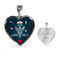 Live Love Heal Nurse Necklace Stainless Steel or 18k Gold Heart Pendant 18-22" - Express Your Love Gifts
