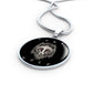 Lone Wolf Circle Necklace Stainless Steel or 18k Gold 18-22" - Express Your Love Gifts