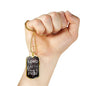 Lord Guide Me Catholic Necklace Stainless Steel or 18k Gold Dog Tag 24" Chain-Express Your Love Gifts