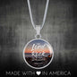 Lord Is My Rock Psalm Gift Circle Necklace Stainless Steel or 18k Gold 18-22"-Express Your Love Gifts