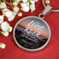 Lord Is My Rock Psalm Gift Circle Necklace Stainless Steel or 18k Gold 18-22"-Express Your Love Gifts