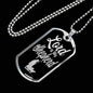 Lord Is My Shepherd Dog Tag Stainless Steel or 18k Gold 24" Chain - Express Your Love Gifts