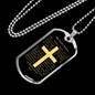 Lord's Prayer Necklace Stainless Steel or 18k Gold Dog Tag 24" Chain-Express Your Love Gifts