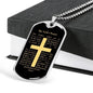 Lord's Prayer Necklace Stainless Steel or 18k Gold Dog Tag 24" Chain-Express Your Love Gifts