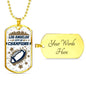 Los Angeles City Of Champions Necklace Stainless Steel or 18k Gold Dog Tag 24" Chain-Express Your Love Gifts