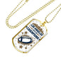 Los Angeles City Of Champions Necklace Stainless Steel or 18k Gold Dog Tag 24" Chain-Express Your Love Gifts
