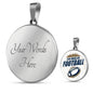 Los Angeles Football Circle Necklace-Express Your Love Gifts