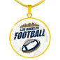 Los Angeles Football Circle Necklace-Express Your Love Gifts