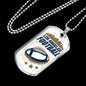 Los Angeles Football Necklace Stainless Steel or 18k Gold Dog Tag 24" Chain-Express Your Love Gifts