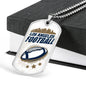 Los Angeles Football Necklace Stainless Steel or 18k Gold Dog Tag 24" Chain-Express Your Love Gifts