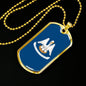 Louisiana Flag Necklace Stainless Steel or 18k Gold Dog Tag 24" Chain - Express Your Love Gifts