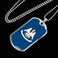 Louisiana Flag Necklace Stainless Steel or 18k Gold Dog Tag 24" Chain - Express Your Love Gifts