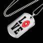 Love Firefighter Dog Tag Stainless Steel or 18k Gold 24" Chain - Express Your Love Gifts