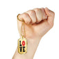 Love Firefighter Dog Tag Stainless Steel or 18k Gold 24" Chain - Express Your Love Gifts