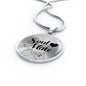 Love Gift Soul Mate Circle Pendant Necklace Stainless Steel or 18k Gold 18-22" - Express Your Love Gifts