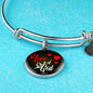 Love Is Of God 1 John 4:7 Circle Bracelet Bangle - Express Your Love Gifts