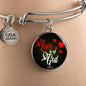 Love Is Of God 1 John 4:7 Circle Bracelet Bangle - Express Your Love Gifts
