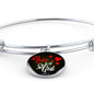 Love Is Of God 1 John 4:7 Circle Bracelet Bangle - Express Your Love Gifts