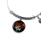 Love Is Of God 1 John 4:7 Circle Bracelet Bangle - Express Your Love Gifts