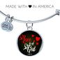 Love Is Of God 1 John 4:7 Circle Bracelet Bangle - Express Your Love Gifts