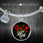 Love Is Of God 1 John 4:7 Circle Bracelet Bangle - Express Your Love Gifts