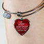 Love Is Patient And It Never Fails Heart Bracelet Bangle - Express Your Love Gifts