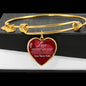 Love Is Patient And It Never Fails Heart Bracelet Bangle - Express Your Love Gifts