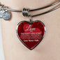 Love Is Patient And It Never Fails Heart Bracelet Bangle - Express Your Love Gifts