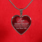 Love Is Patient And It Never Fails Stainless Steel or 18k Gold Heart Pendant Necklace 18-22" - Express Your Love Gifts