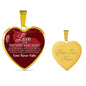Love Is Patient And It Never Fails Stainless Steel or 18k Gold Heart Pendant Necklace 18-22" - Express Your Love Gifts