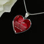 Love Is Patient And It Never Fails Stainless Steel or 18k Gold Heart Pendant Necklace 18-22" - Express Your Love Gifts