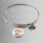 Love Message Billions Of People Circle Bangle Bracelet Stainless Steel or 18k Gold" - Express Your Love Gifts
