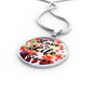 Love Message Circle Necklace Stainless Steel or 18k Gold 18-22" Gift For Her - Express Your Love Gifts