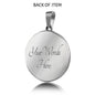 Love Message I Choose You Necklace Circle Pendant Stainless Steel or 18k Gold 18-22" - Express Your Love Gifts