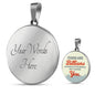 Love Message I Choose You Necklace Circle Pendant Stainless Steel or 18k Gold 18-22" - Express Your Love Gifts