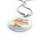 Love Message I Choose You Necklace Circle Pendant Stainless Steel or 18k Gold 18-22" - Express Your Love Gifts